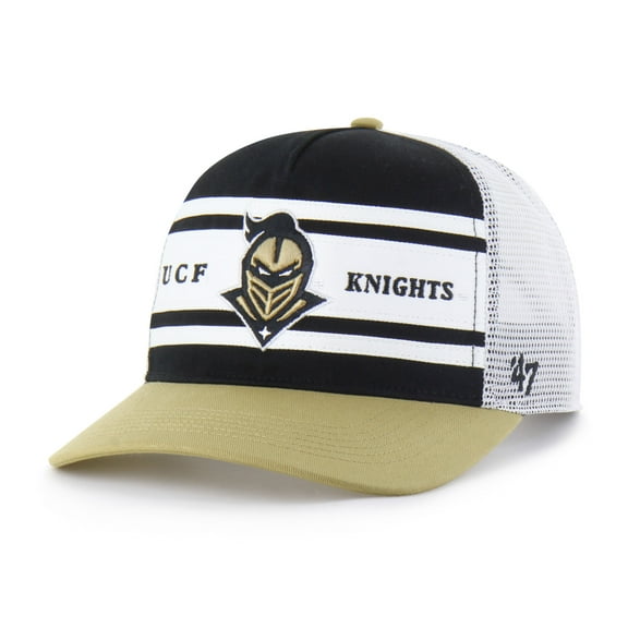 Youth '47 Black/Gold UCF Knights Super Stripe Hitch Adjustable Trucker Hat