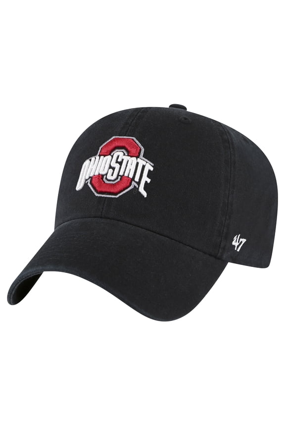 Youth '47 Black Ohio State Buckeyes Clean Up Adjustable Hat
