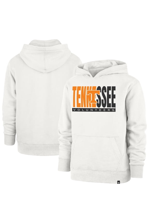 Youth '47 Cream Tennessee Volunteers Block Text Pullover Hoodie
