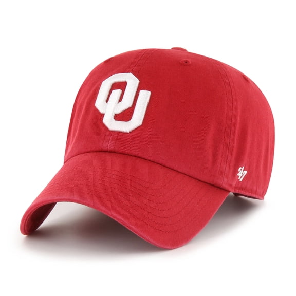Youth '47 Crimson Oklahoma Sooners Clean Up Adjustable Hat