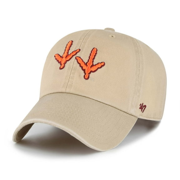 Youth '47 Khaki Virginia Tech Hokies Clean Up Adjustable Hat