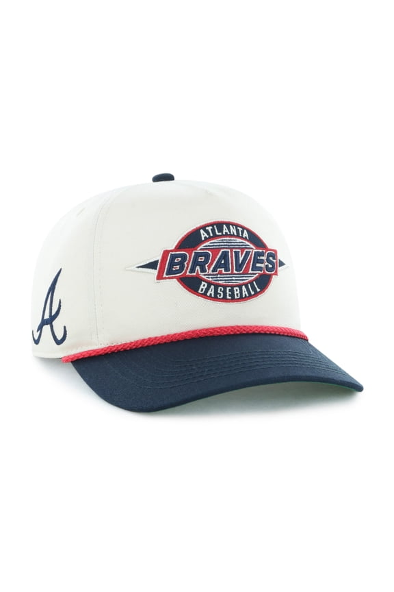 Men's '47  Natural Atlanta Braves Frame Out Hitch Adjustable Hat