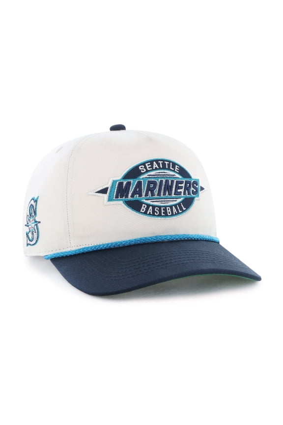 Men's '47 Natural/Navy Seattle Mariners Frame Out Hitch Adjustable Hat