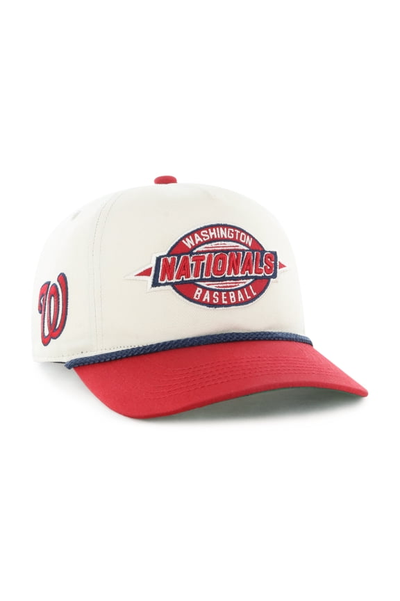 Youth '47 Natural/Red Washington Nationals Frame Out Hitch Adjustable Hat