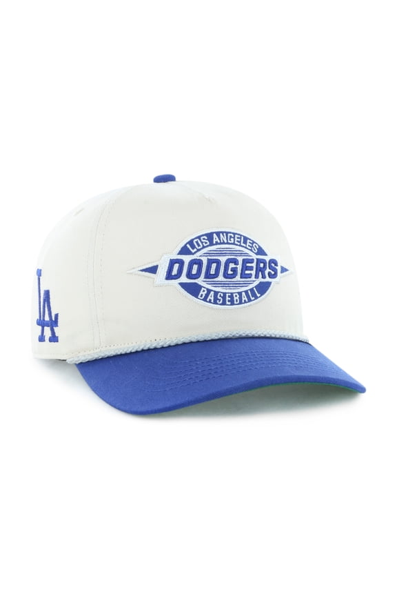 Men's '47 Natural/Royal Los Angeles Dodgers Frame Out Hitch Adjustable Hat