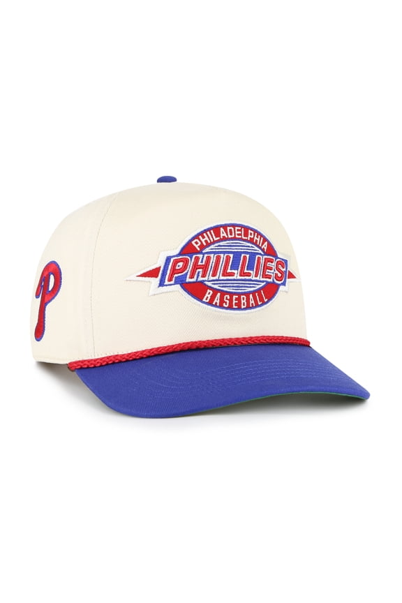 Youth '47 Natural/Royal Philadelphia Phillies Frame Out Hitch Adjustable Hat