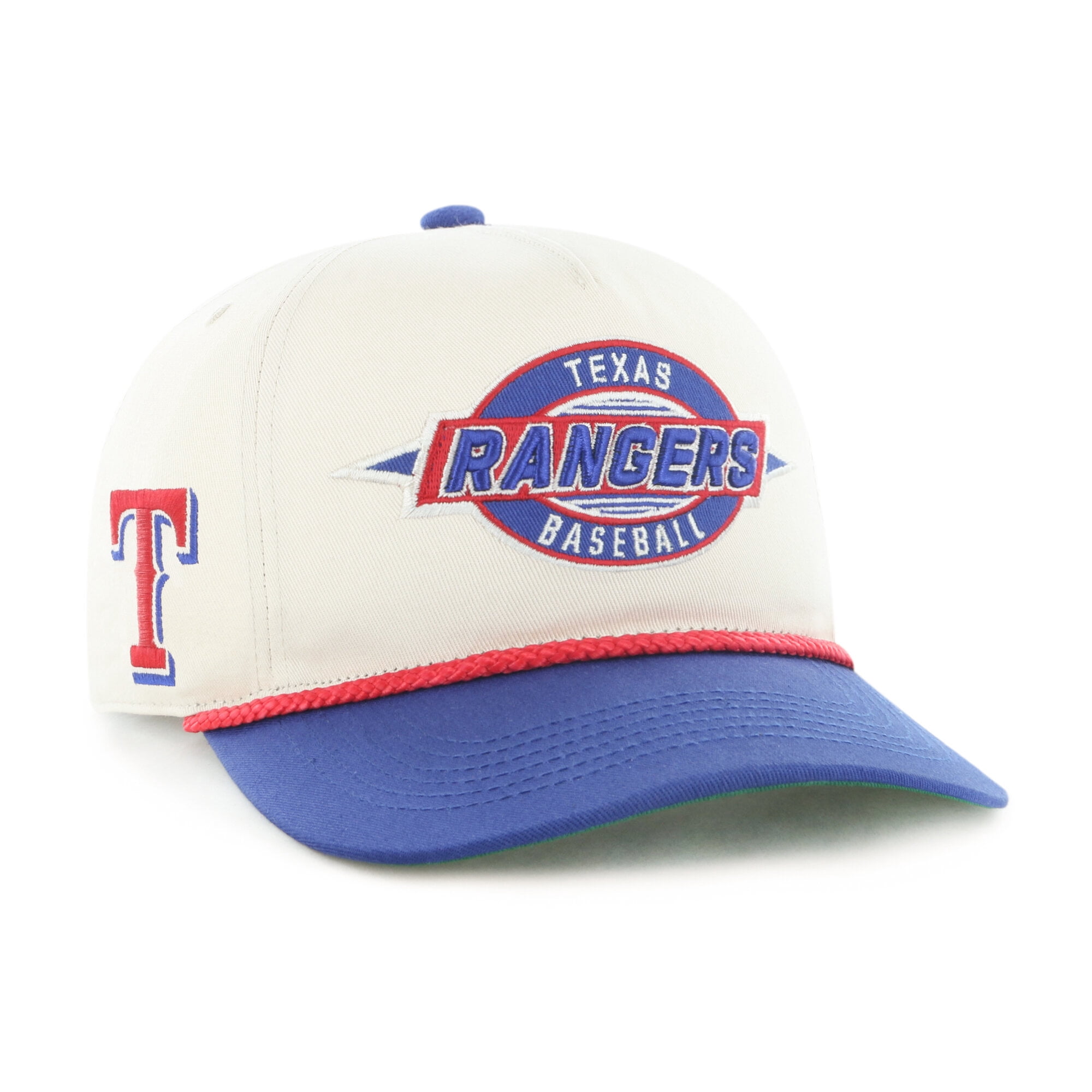 Texas Rangers Frame Youth '47 Natural/Royal Texas Rangers Frame Out Hitch Adjustable Hat ...
