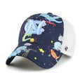thumbnail image 1 of Youth-'47  Navy North Carolina Tar Heels Space Dino Clean Up Adjustable Hat, 1 of 3