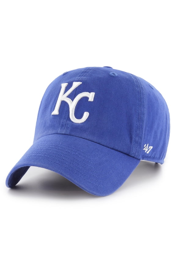 Youth '47 Royal Kansas City Royals Team Logo Clean Up Adjustable Hat