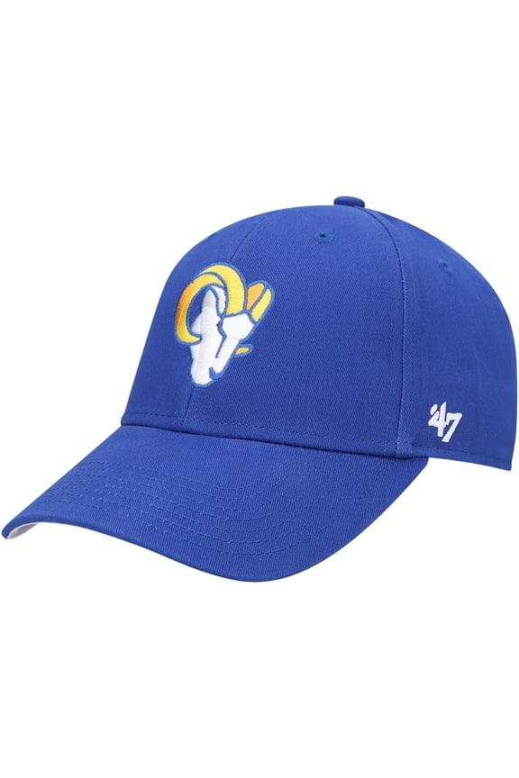 Youth '47 Royal Los Angeles Rams Secondary MVP Adjustable Hat