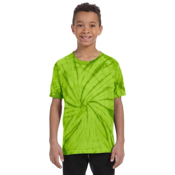 Youth 5.4 oz 100% Cotton Spider T-Shirt SPIDER LIME S