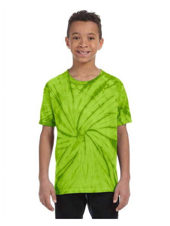 Youth 5.4 oz 100% Cotton Spider T-Shirt SPIDER LIME S