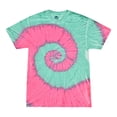 thumbnail image 1 of (Price/Each)Blank and Custom Colortone Tie Dye 1000 Short Sleeve Heavyweight 100% Cotton T-Shirts-Mint Fusion-Kids 2-4, 1 of 5