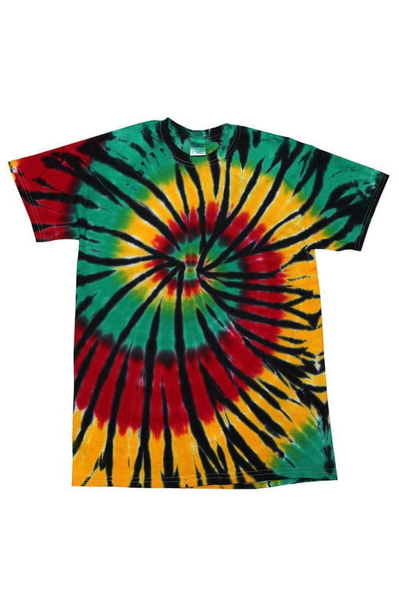 Youth 5.4 oz 100% Cotton T-Shirt RASTA WEB L