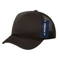 thumbnail image 1 of Decky 7010 Youth 5 Panel Mid Profile Structured Foam Trucker Hat-Brown, 1 of 1