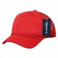 thumbnail image 1 of Decky 7010 Youth 5 Panel Mid Profile Structured Foam Trucker Hat-Red, 1 of 1