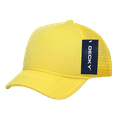 thumbnail image 1 of Decky 7010 Youth 5 Panel Mid Profile Structured Foam Trucker Hat-Yellow, 1 of 1