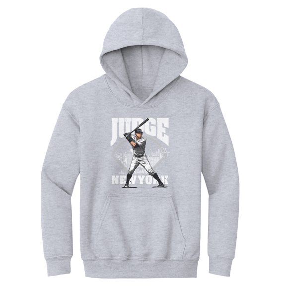 Youth 500 Level Aaron Judge Gray Field Hoodie