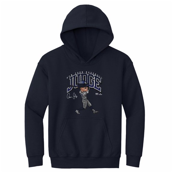 Youth 500 Level Aaron Judge Navy Cartoon Hoodie