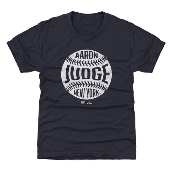 Youth 500 Level Aaron Judge Navy Vintage Baseball T-Shirt