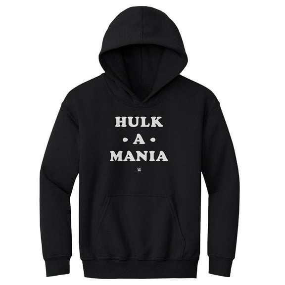 Youth 500 Level  Black Hulk Hogan Hulk-A-Mania Pullover Hoodie