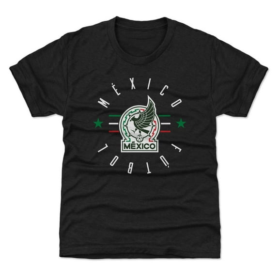 Youth 500 Level Black Mexico National Team Futbol T-Shirt