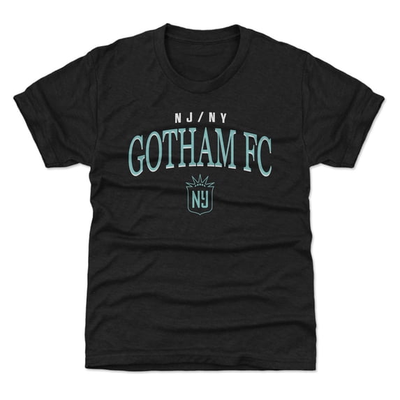 Youth 500 Level Black NJ/NY Gotham FC Team Arch Name Graphic T-Shirt