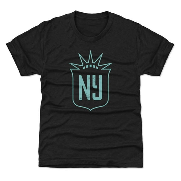 Youth 500 Level Black NJ/NY Gotham FC Vintage Primary Logo Graphic T-Shirt