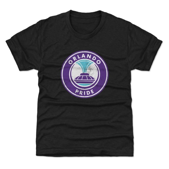 Youth 500 Level Black Orlando Pride Vintage Primary Logo Graphic T-Shirt