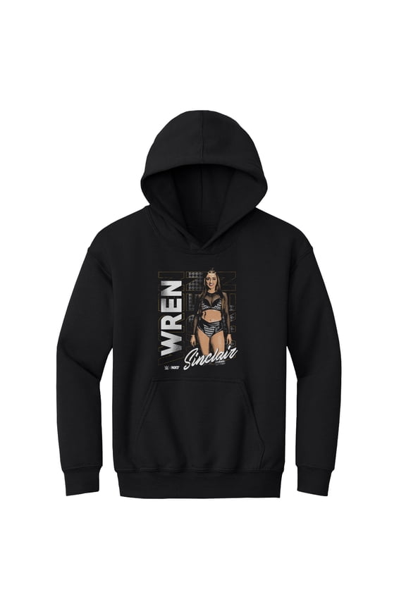 Youth 500 Level Black Wren Sinclair Vertical Name Hoodie