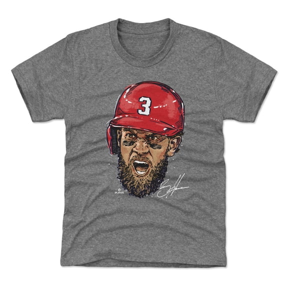 Youth 500 Level Bryce Harper Gray Scream T-Shirt