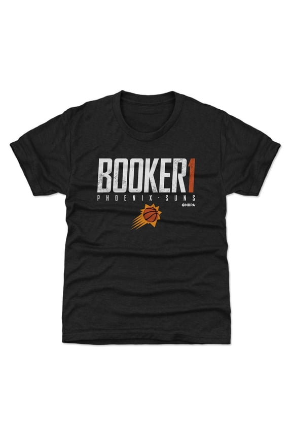 Youth 500 Level Devin Booker Black Phoenix Suns Elite T-Shirt