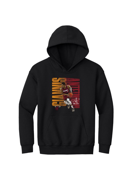 Youth 500 Level Giannis Antetokounmpo Black Miami Heat Bold Hoodie