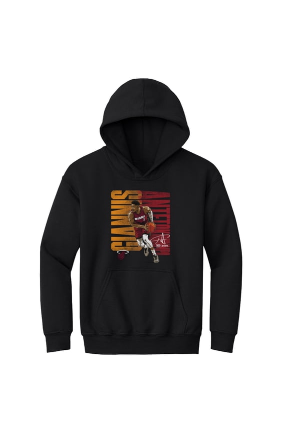 Youth 500 Level Giannis Antetokounmpo Black Miami Heat Bold Hoodie