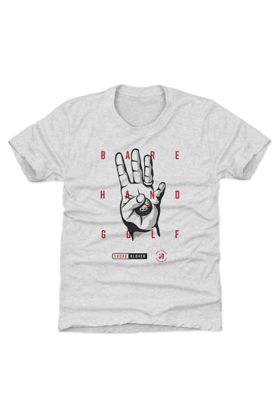 Youth 500 Level Gray Atlanta Drive GC Lucas Glover Bare Hand Golf T-Shirt