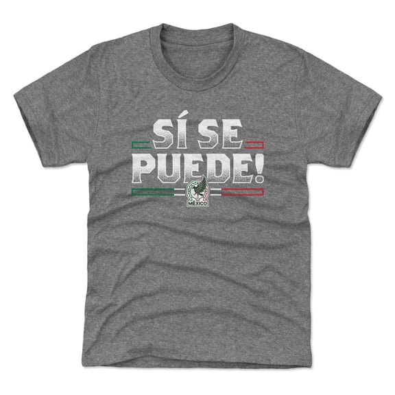Youth 500 Level  Gray Mexico National Team Si Se Puede  T-Shirt