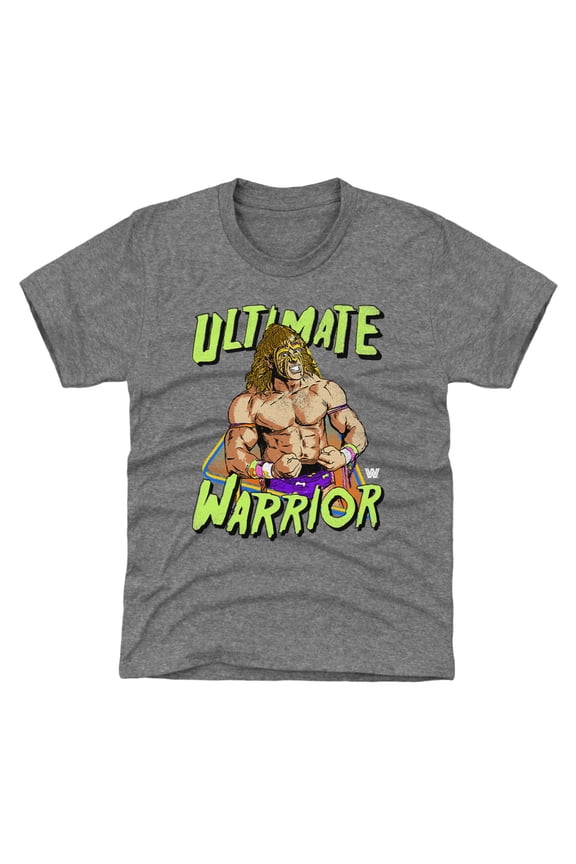 Youth 500 Level Gray The Ultimate Warrior Pop Flex T-Shirt