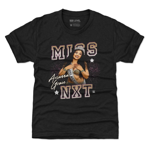 Youth-500 Level  Heather Black Arianna Grace Miss NXT T-Shirt