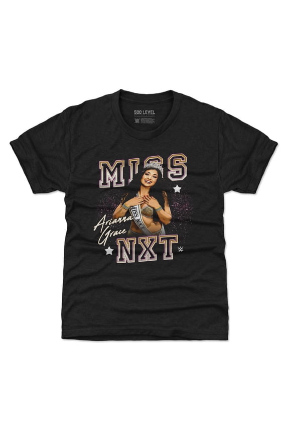 Youth-500 Level Heather Black Arianna Grace Miss NXT T-Shirt