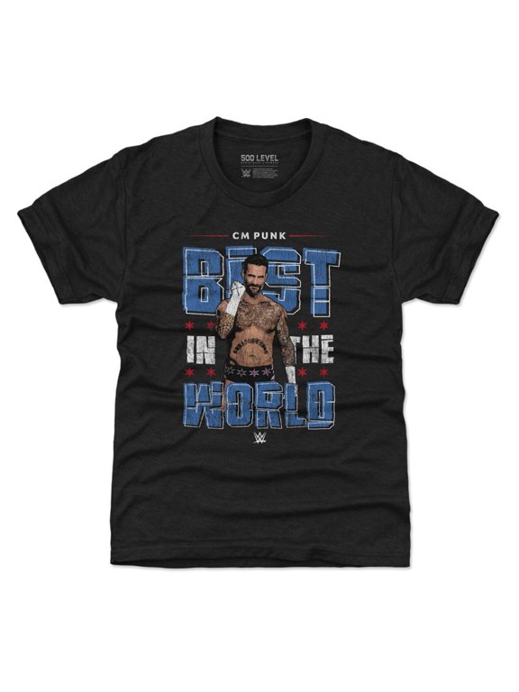 Youth 500 Level Heather Black CM Punk Gritty T-Shirt