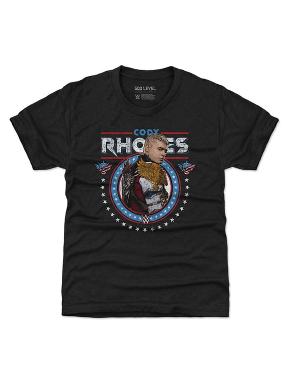 Youth 500 Level Heather Black Cody Rhodes Gritty T-Shirt