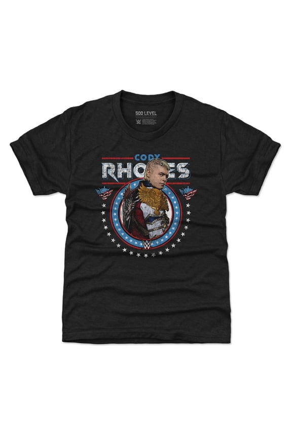 Youth 500 Level Heather Black Cody Rhodes Gritty T-Shirt
