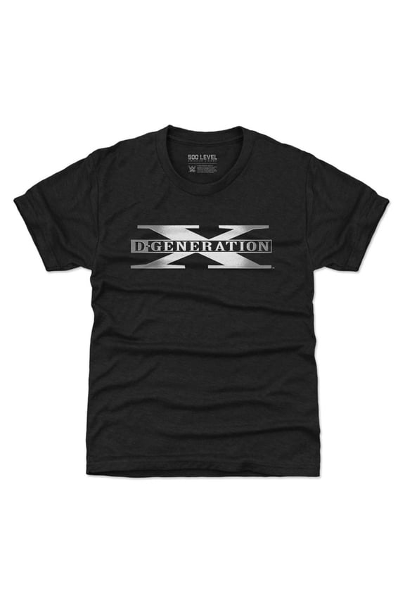 Youth 500 Level Heather Black D-Generation X Logo T-Shirt