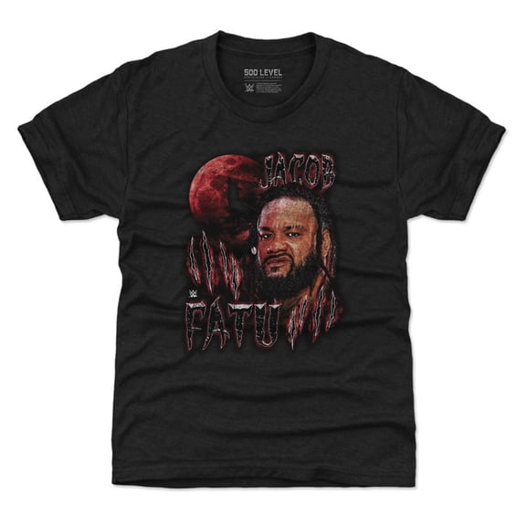 Youth 500 Level Heather Black Jacob Fatu Gritty T-Shirt