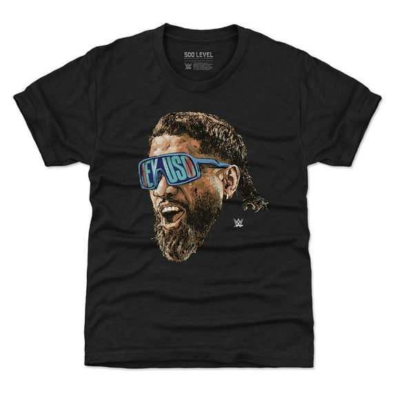Youth 500 Level Heather Black Jey Uso Sunglasses T-Shirt