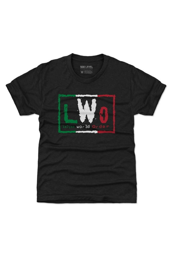 Youth 500 Level Heather Black LWO Logo T-Shirt