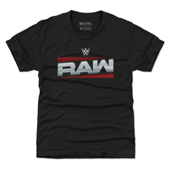 Youth 500 Level Heather Black RAW Logo T-Shirt