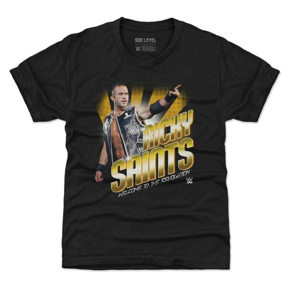 Youth 500 Level Heather Black Ricky Saints Flash T-Shirt