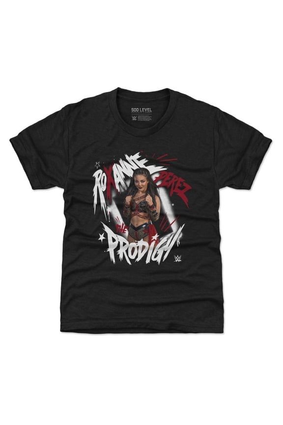 Youth 500 Level Heather Black Roxanne Perez The Prodigy T-Shirt