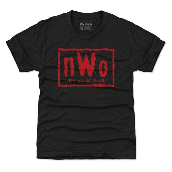 Youth 500 Level  Heather Black nWo Red Logo T-Shirt